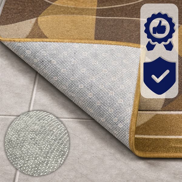 [5] kamæleon beige 80 x 150 cm skridsikkert tæppe D6973