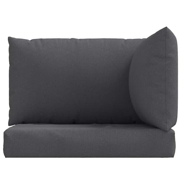 vidaXL Pallsoffkuddar, 3 st, Antracitmelerad, Tyg