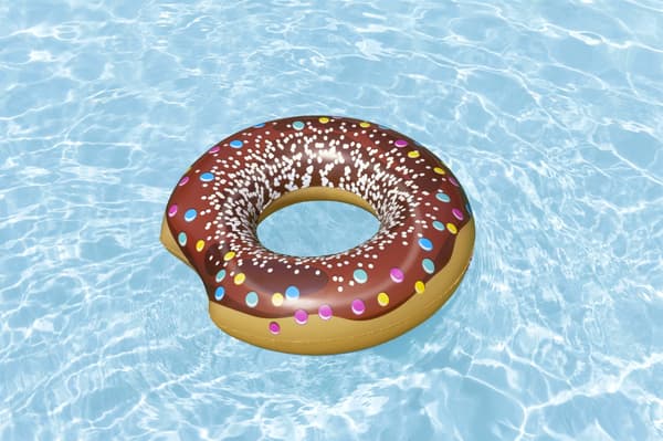 DONUT SVØMMERING BRUN/BLÅ 107CM 8079