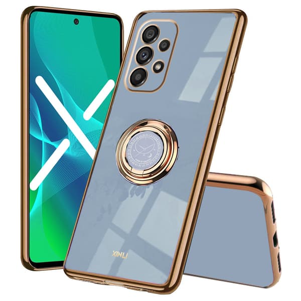 Skal till Samsung Galaxy A53 5G, Electro Ring, blå