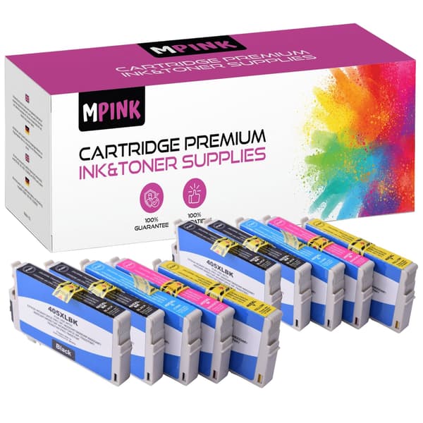 10x blækpatroner til EPSON GP-E405XL CMYKK x2 GP