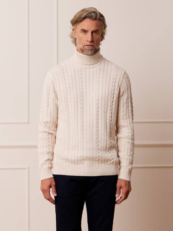 BEIGE TURTLENECK ASHFIELD XL