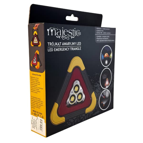 MajesticLine LED-nødtrekant til bil
