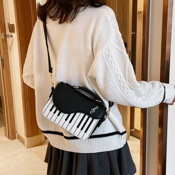 Dame Messenger-taske Piano Sort TRB 2364 One Size