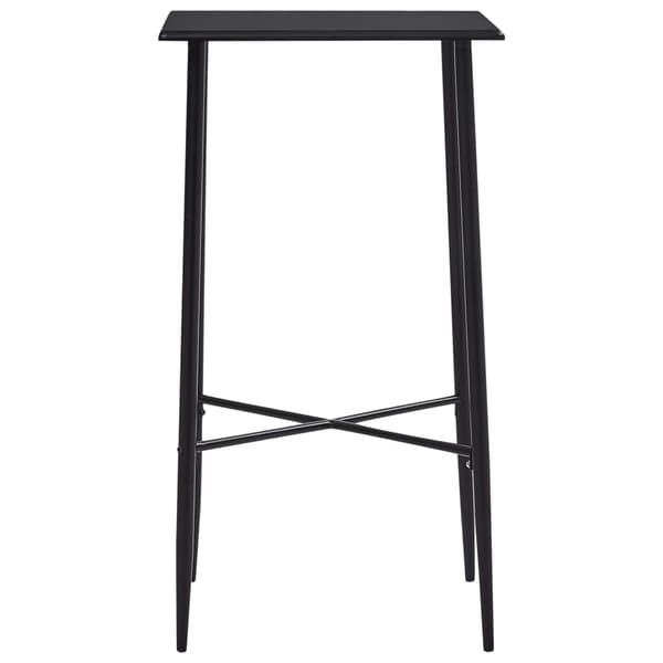 vidaXL barbord sort 60 x 60 x 111 cm MDF
