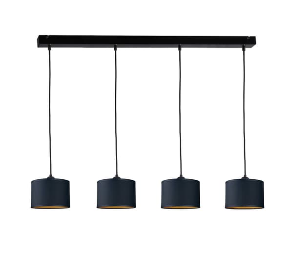 Riippuvalaisin 4xE27 FLOW BLACK