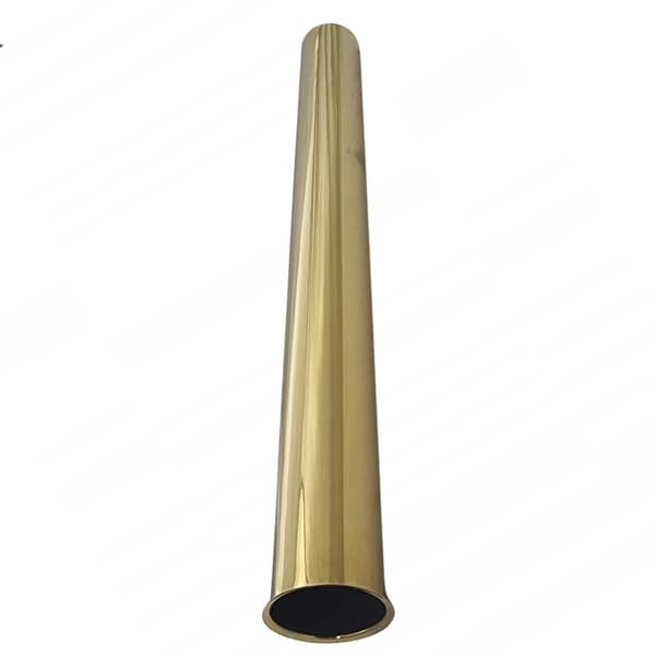 Forlænger til håndvasksifon, rør med flange, diameter 32x300 mm, guld