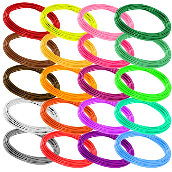 Filament til 3D-pen MIX 23 farver - 115m