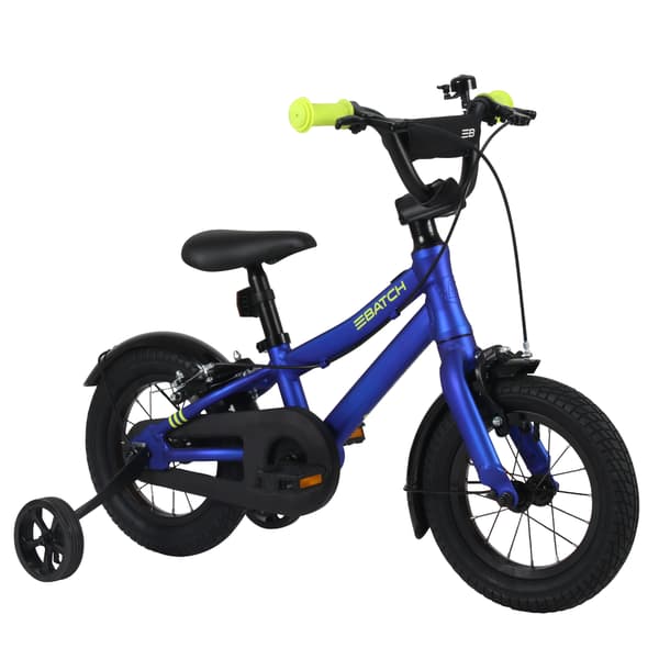 12" Batch aluminium blå barncykel