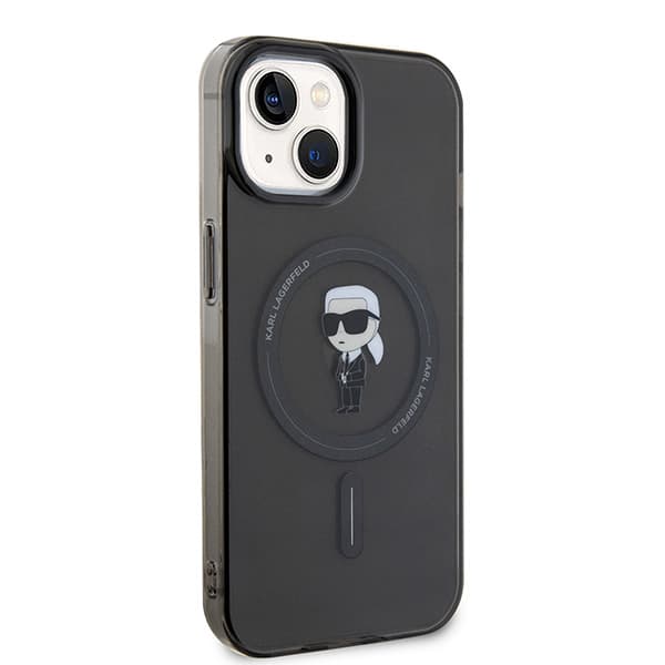 Karl Lagerfeld IML Ikonik MagSafe-etui til iPhone 15, sort