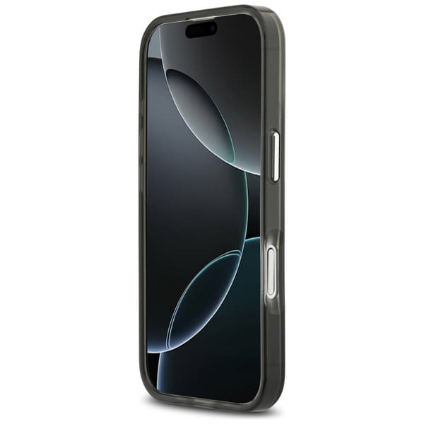 Guess IML Gradient Triangle Logo MagSafe -kotelo iPhone 17:lle, musta
