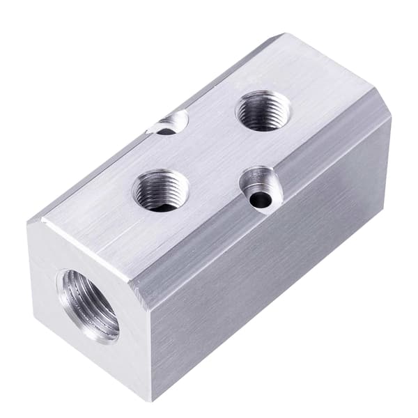 PNEUMATISK FORDELERBLAD TIL KOMPRESSOR 2X 1/4 TOMMER OG 2X 1/2 TOMMER