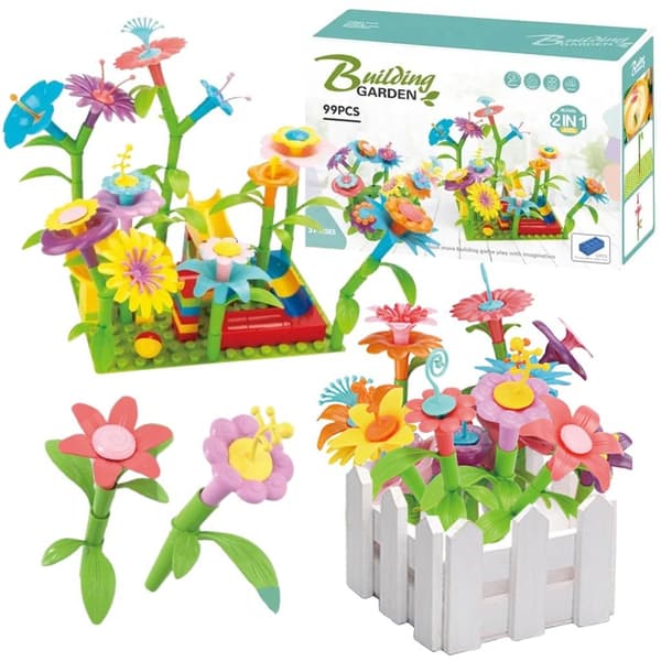 Blomsterbyggeklodser 99 stk.