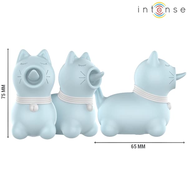Intense Puppy Blue - Precisionssilikon USB-punktstimulator