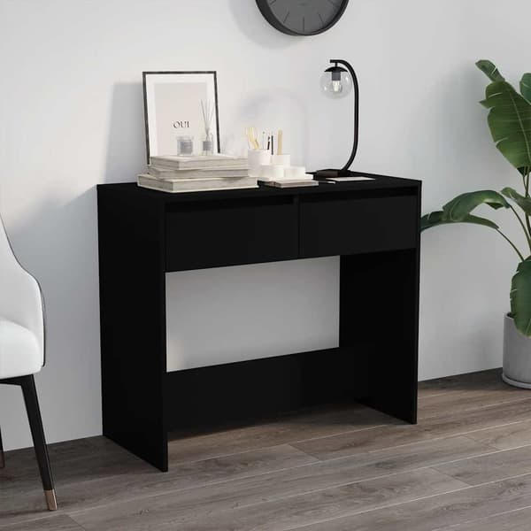 vidaXL Konsolipöytä musta 89x41x76,5 cm