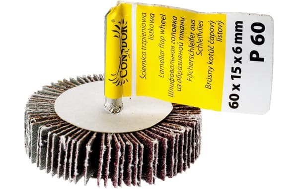 Lamskive, 60 x 15 x 6 mm, skaft, P