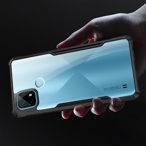 Etui til Realme C21, AntiDrop Hybrid, Sort