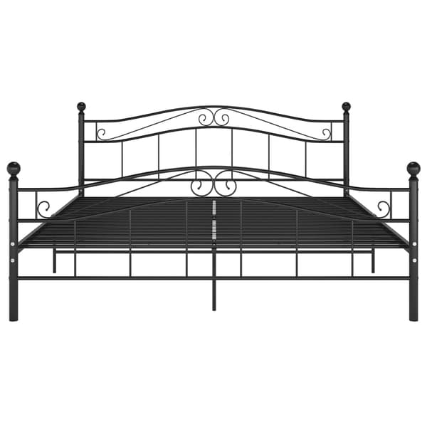 vidaXL sengestel sort metal 180 x 200 cm