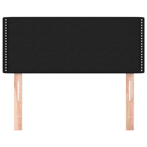 vidaXL sengegavl sort 100x5x78/88 cm stof