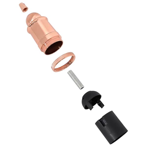 vidaXL lampeholdere 2 stk. rosaguld E27