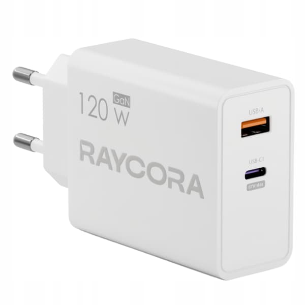 Hurtig USB C USB A oplader 120W universal strømforsyning + 2m kabelsæt