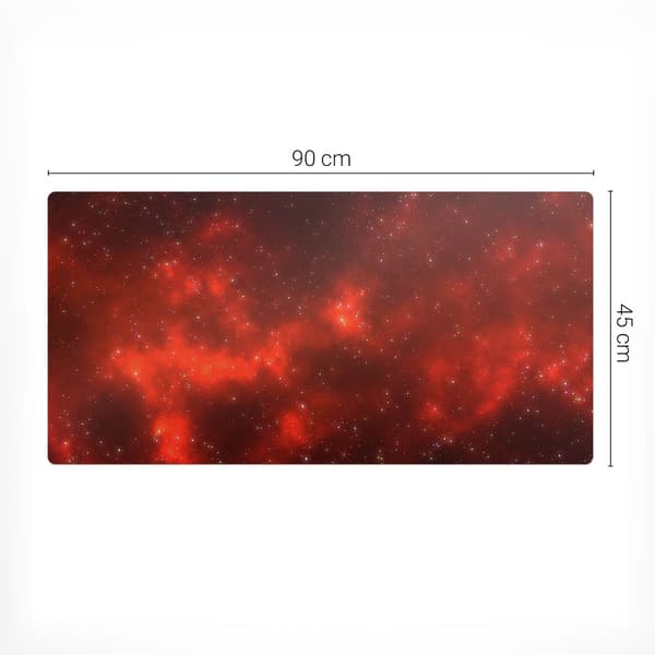 Beskyttelsesbordskive skrivunderlag kosmisk nebula 90x45 cm