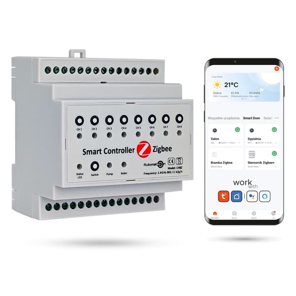 Zigbee Tuya 8-kanals CH8Z golvvärmeregulator