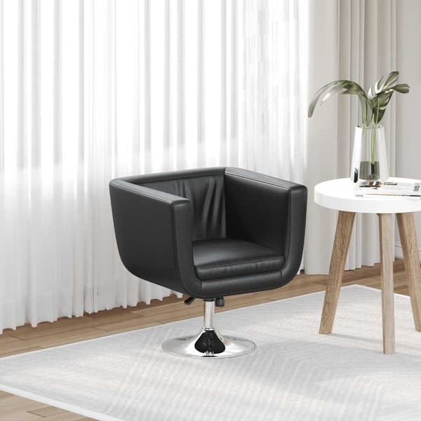 vidaXL Barstol, svart, konstläder
