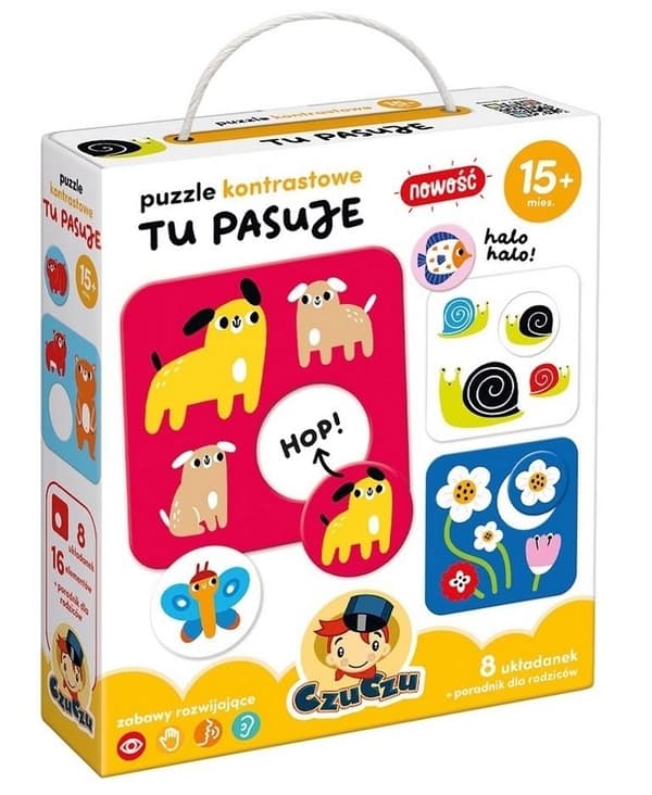 CzuCzu Kontrastpuslespil. Passer til 15+ måneder.