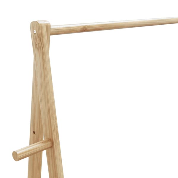 vidaXL Vaateteline hyllyillä 96x45,5x150,5 cm bambu