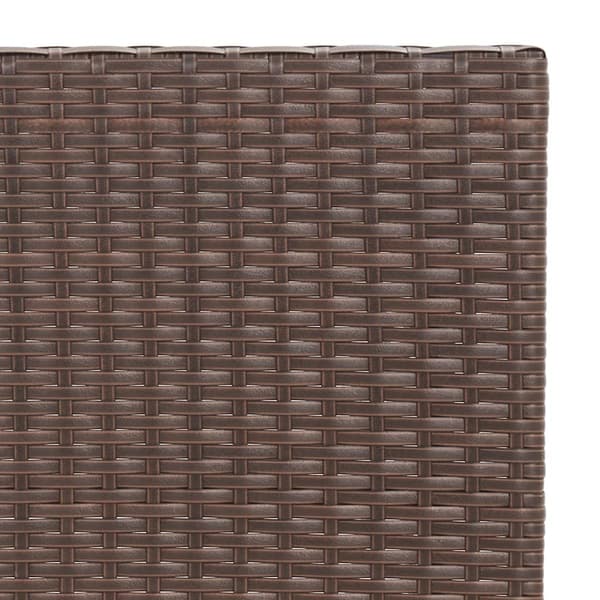 vidaXL 3-delat bistroset brun polyrotting