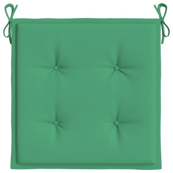 vidaXL Trädgårdsdynor, set om 4, gröna, 50x50x4 cm