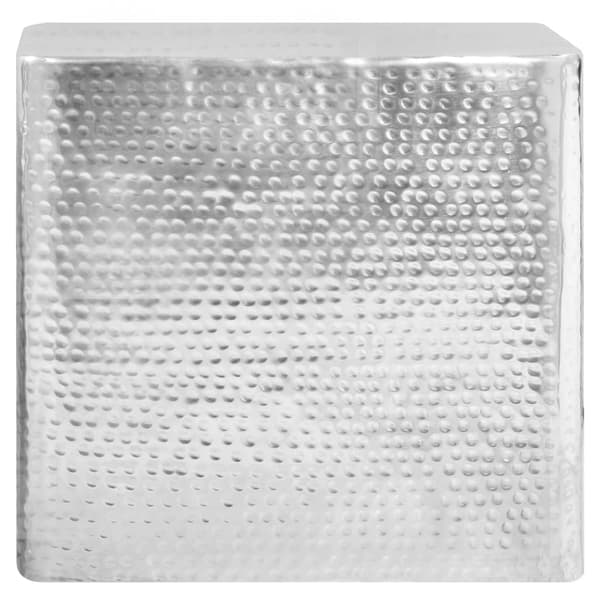 vidaXL Soffbord i aluminium, set om 2, silver