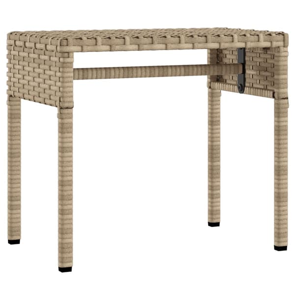 vidaXL Vuodesohva katoksella ja pöydällä, beige, polyrottinki