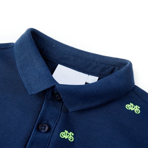 Børnepoloshirt, marineblå, 116