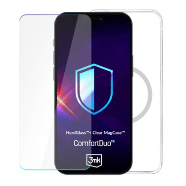 3MK ComfortDuo Clear MagCase Kit för Galaxy S25 Ultra, Transparent