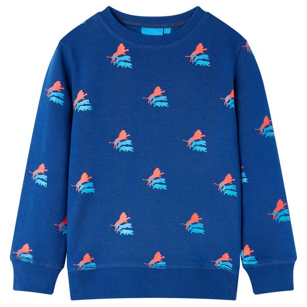 Børnesweatshirt, mørkeblå, 140