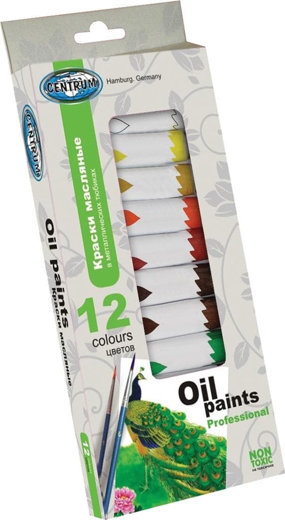 Oliemaling 12 farver 12 ml