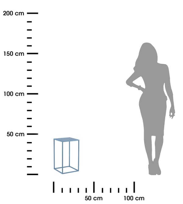 Sininen seisova kukkateline 40 cm