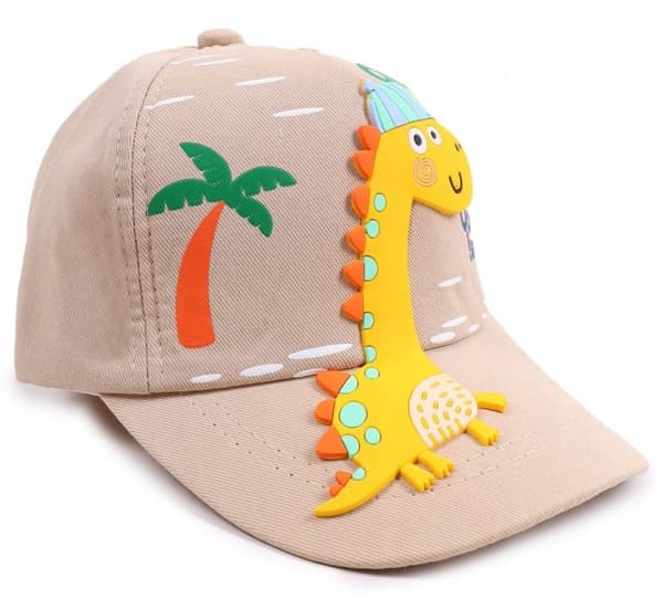 DINOSAUR 3D BASEBALLKEPS BEIGE YO! 50/54 £031o