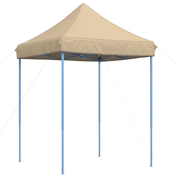 vidaXL foldbart pop-up-festtelt beige 200x200x306 cm