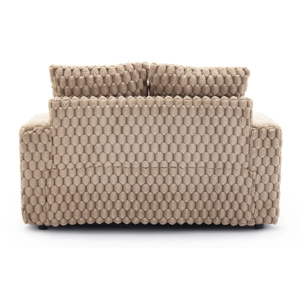 KOBEL Brun Plys Moderne Sofa Lounge Lænestol