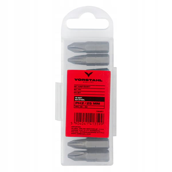 S2 STÅL PH kryssfräs (10-pack) QUALITAT PH3x25mm Vorstahl