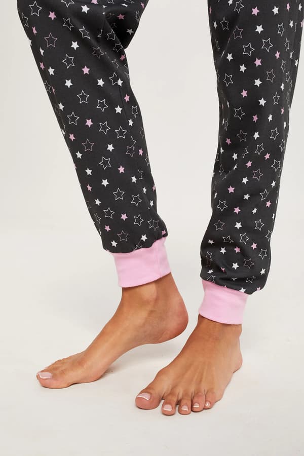 Antilia dampyjamas långärmad, långbyxor S