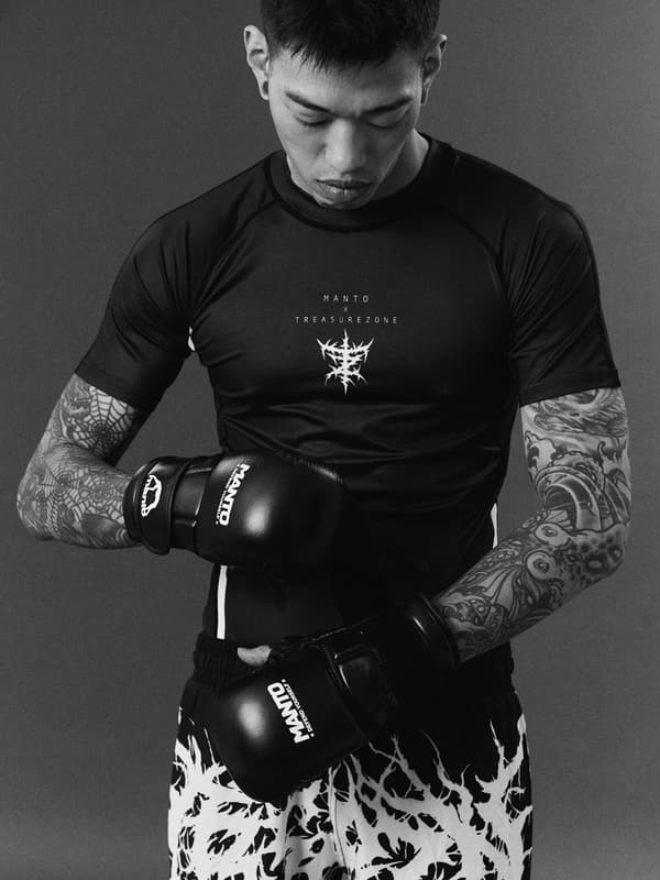 MANTO Rashguard Kortærmet TRASURE ZONE Sort L