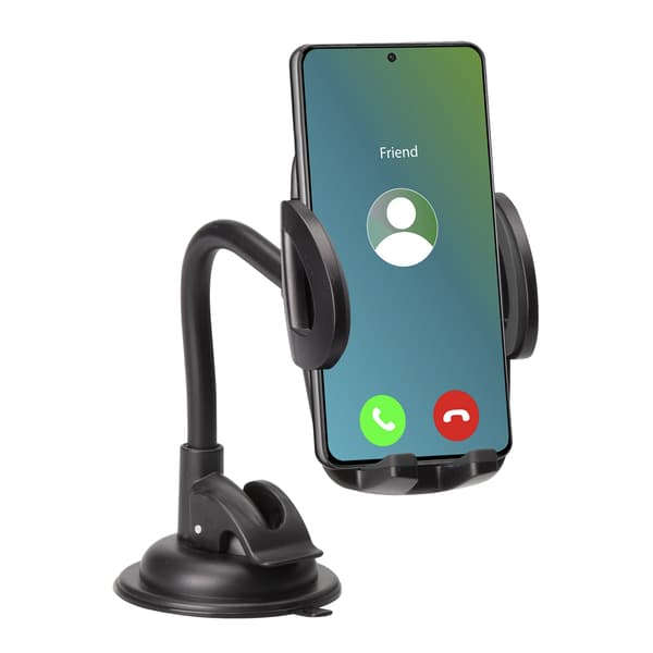 Bilholder til smartphones op til 6,8'' til forruden - sort