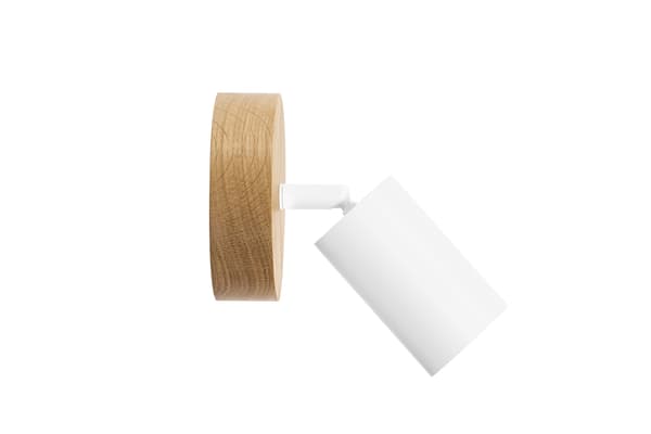 Moderne hvid lampe - 1 x GU10 - Diameter 10 cm - Oval