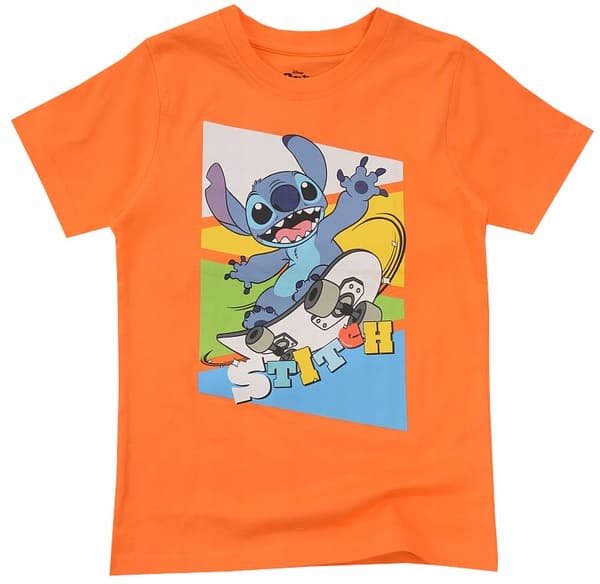 Stitch drenge T-shirt bomuld orange 122