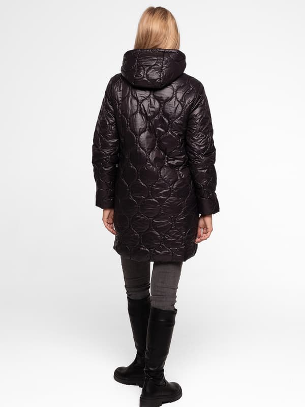 DAMVATTAD LÄTTVIKTIG JACKET MED HUVA