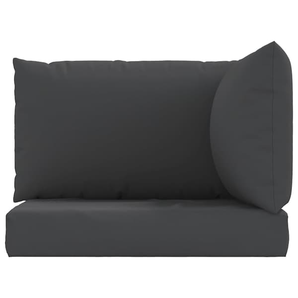 vidaXL pallehynder til sofa, sæt med 3, sort, stof